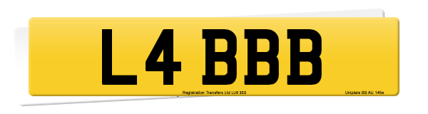 Registration number L4 BBB